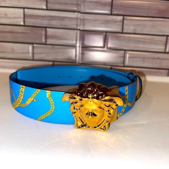 VERSACE MENS REVERSIBLE CHAINLINK BELT. - Picture 3 of 6